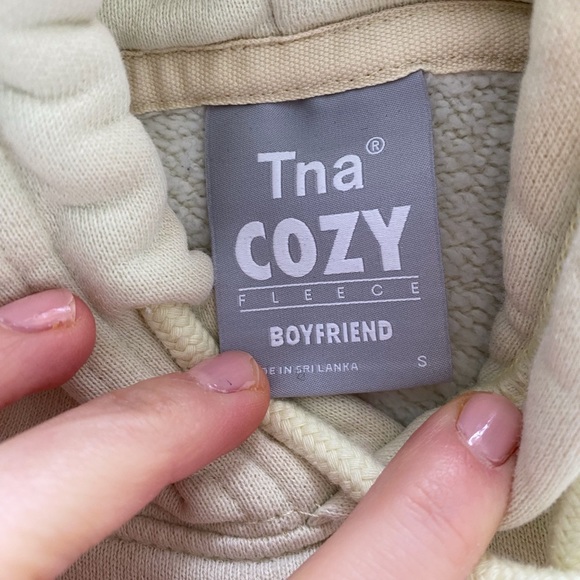 TNA cozy boyfriend sweater / Yellow / size S - Picture 2 of 2